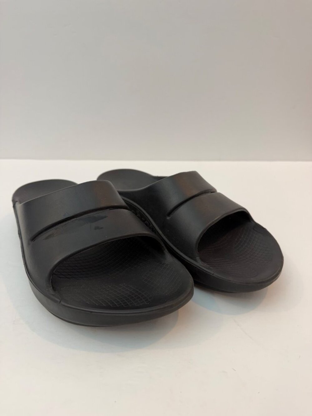 OOFOS OOahh Slide Sandal Black Comfort Sandal Slip On Size 41 M8 W10